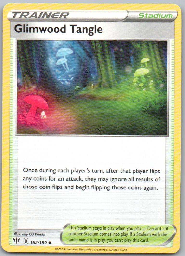 Glimwood Tangle 162 Normal Trainer Card - Darkness Ablaze