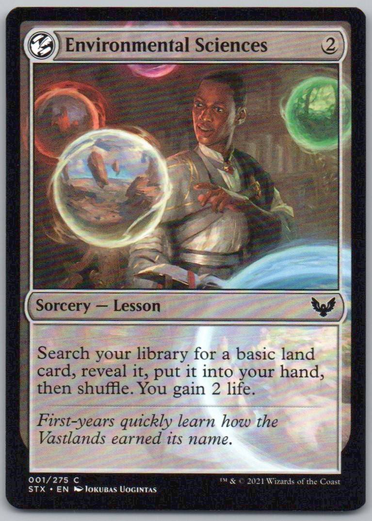 Environmental Sciences 1 Normal Sorcery Card - Strixhaven: School of Mages