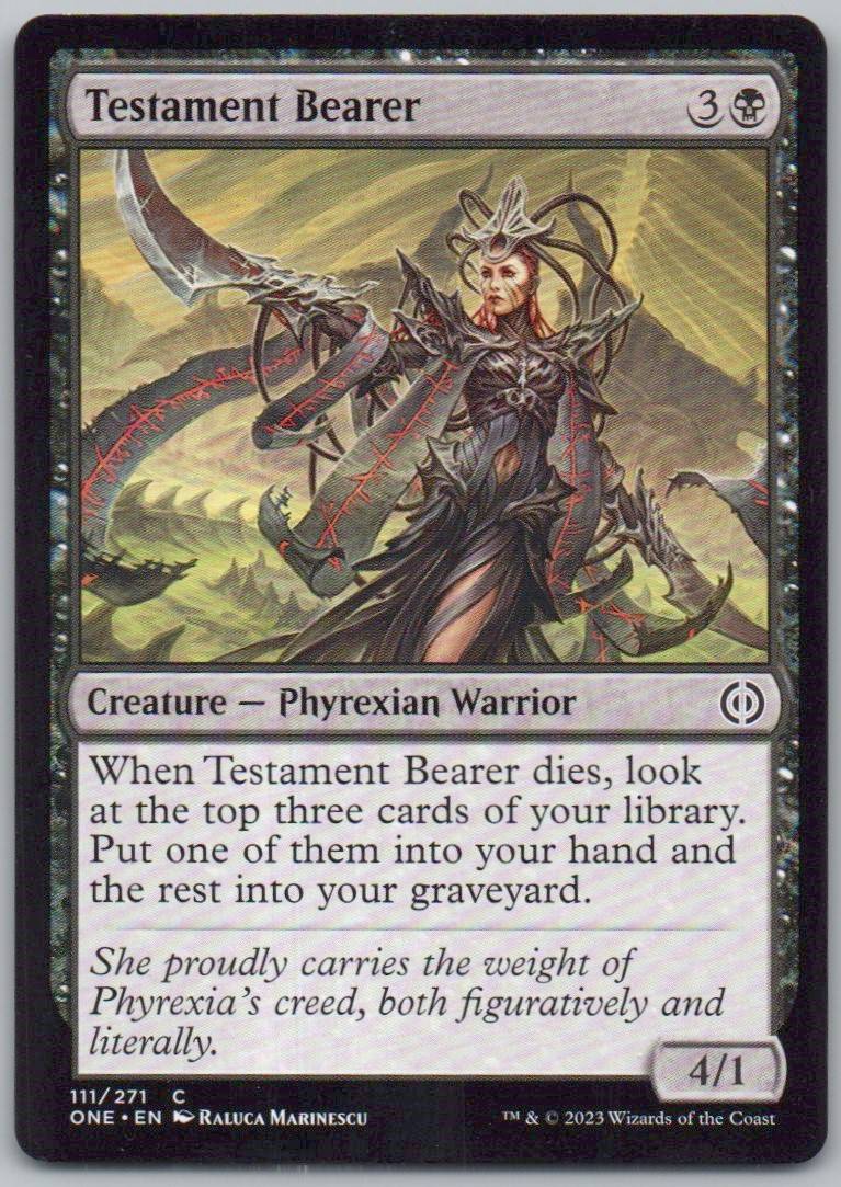 Testament Bearer 111 Normal Creature Card - Phyrexia: All Will Be One