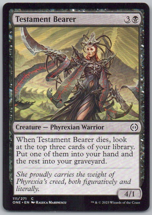 Testament Bearer 111 Normal Creature Card - Phyrexia: All Will Be One