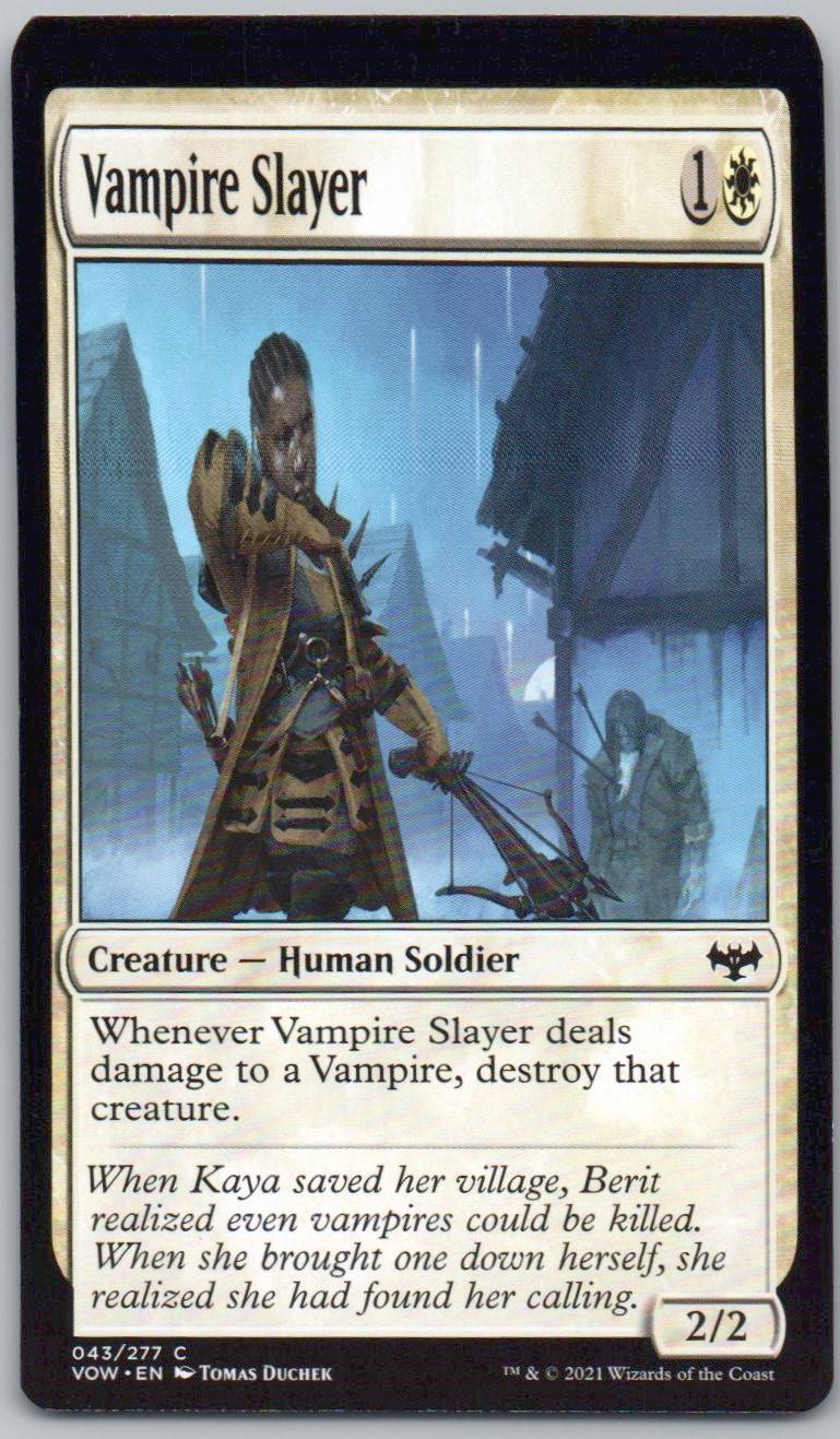 Vampire Slayer 43 Normal Creature Card - Innistrad: Crimson Vow