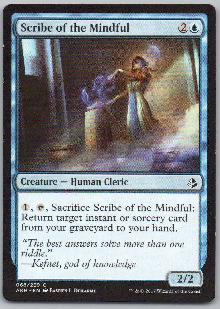 Scribe of the Mindful 68 Normal Creature Card - Amonkhet