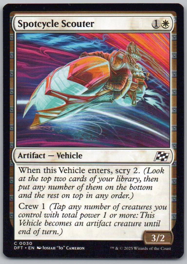Spotcycle Scouter 30 Normal Artifact Card - Aetherdrift