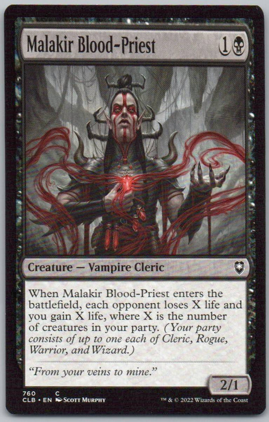 Malakir Blood-Priest 760 Normal Creature Card - Commander Legends: Battle for Baldur's Gate