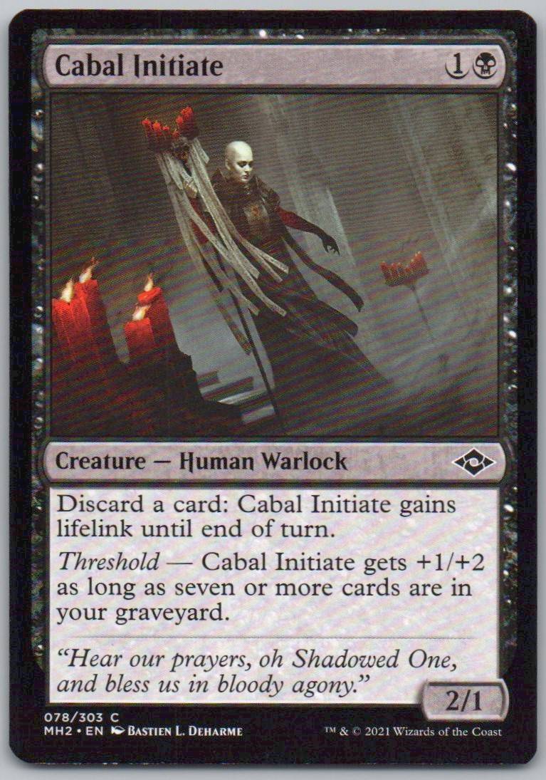 Cabal Initiate 78 0 Creature Card - Modern Horizons 2
