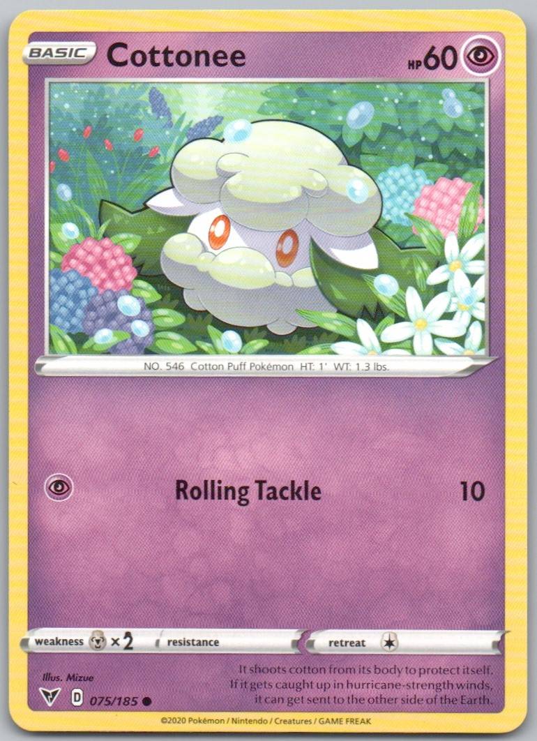 Cottonee 075 Normal Psychic Card - Vivid Voltage