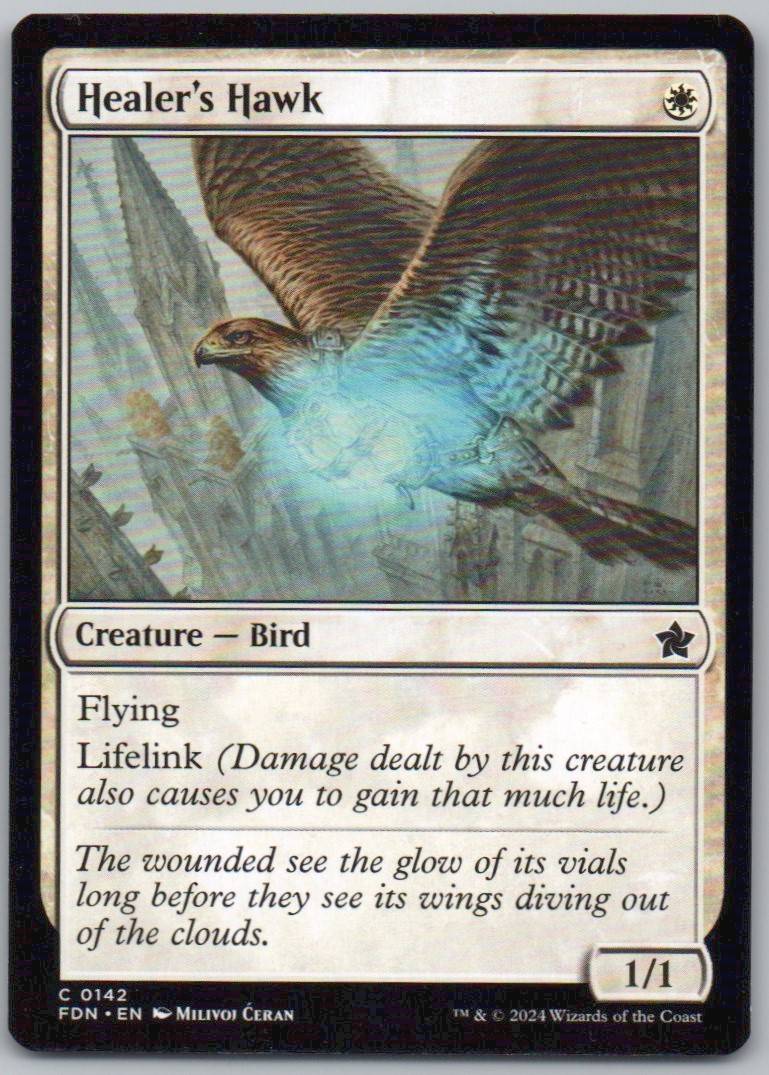 Healer's Hawk 142 Normal Creature Card - Foundations