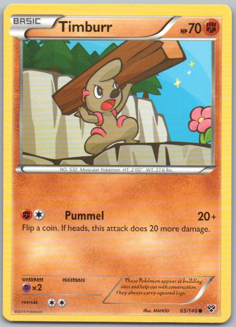 Timburr 065 Normal Fighting Card - XY