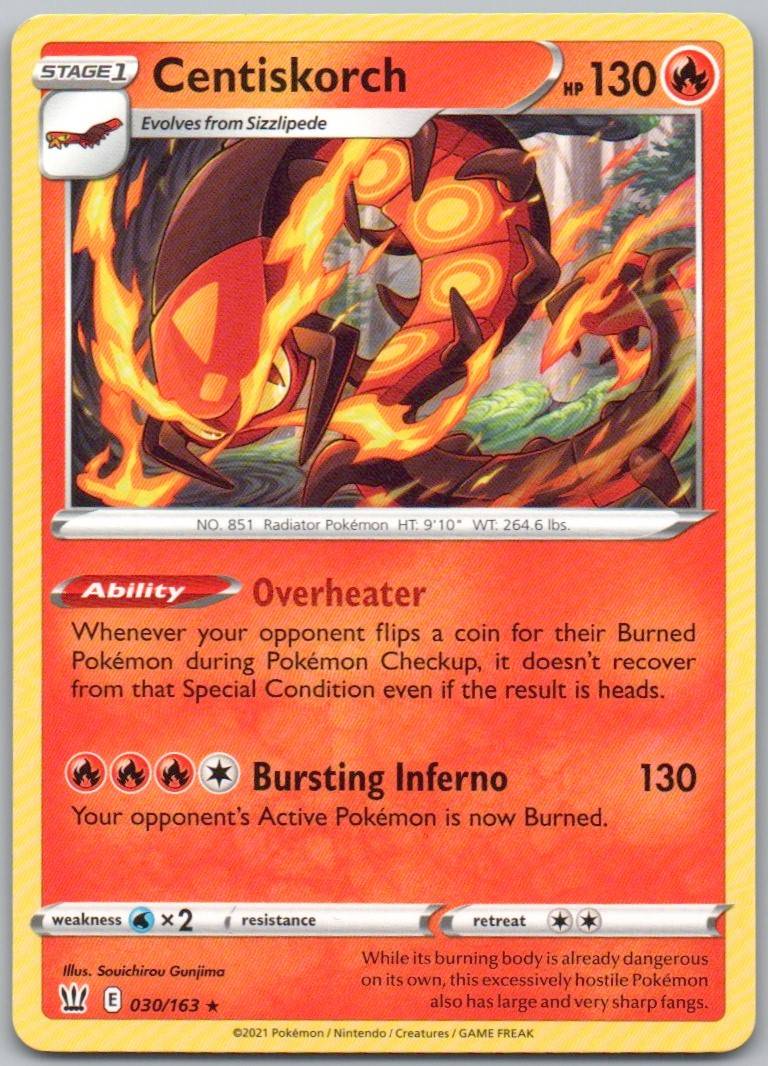 Centiskorch 030 Normal Fire Card - Battle Styles