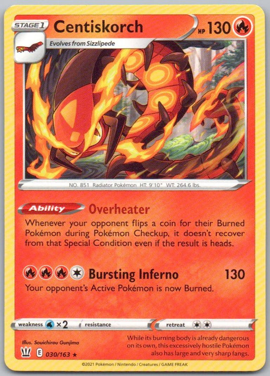 Centiskorch 030 Normal Fire Card - Battle Styles
