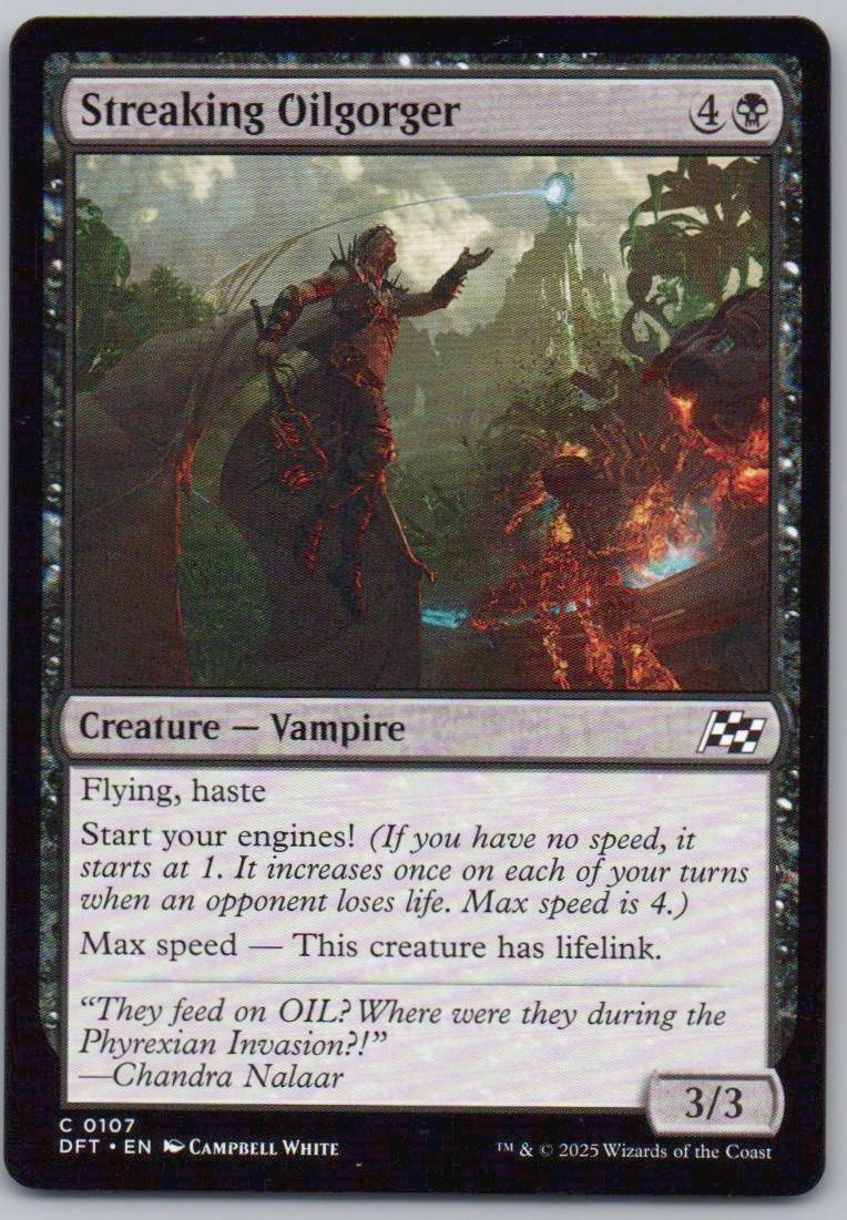Streaking Oilgorger 107 Normal Creature Card - Aetherdrift
