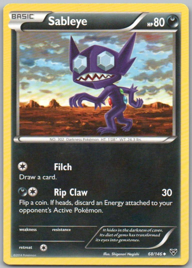 Sableye 068 Normal Darkness Card - XY