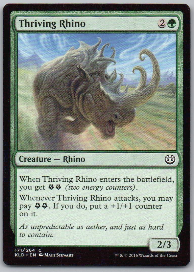 Thriving Rhino 171 Normal Creature Card - Kaladesh