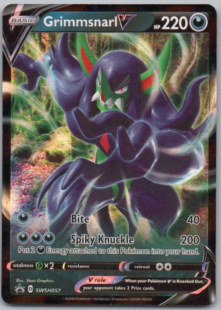 Grimmsnarl V SWSH057 Holo Darkness Card - Sword & Shield Promo