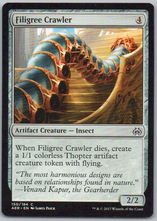 Filigree Crawler 150 Normal Creature Card - Aether Revolt