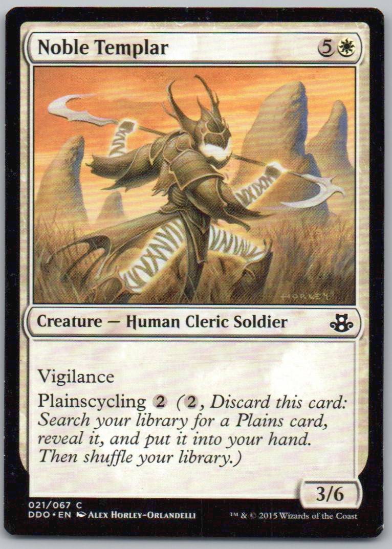 Noble Templar 21 Normal Creature Card - Duel Decks: Elspeth vs. Kiora