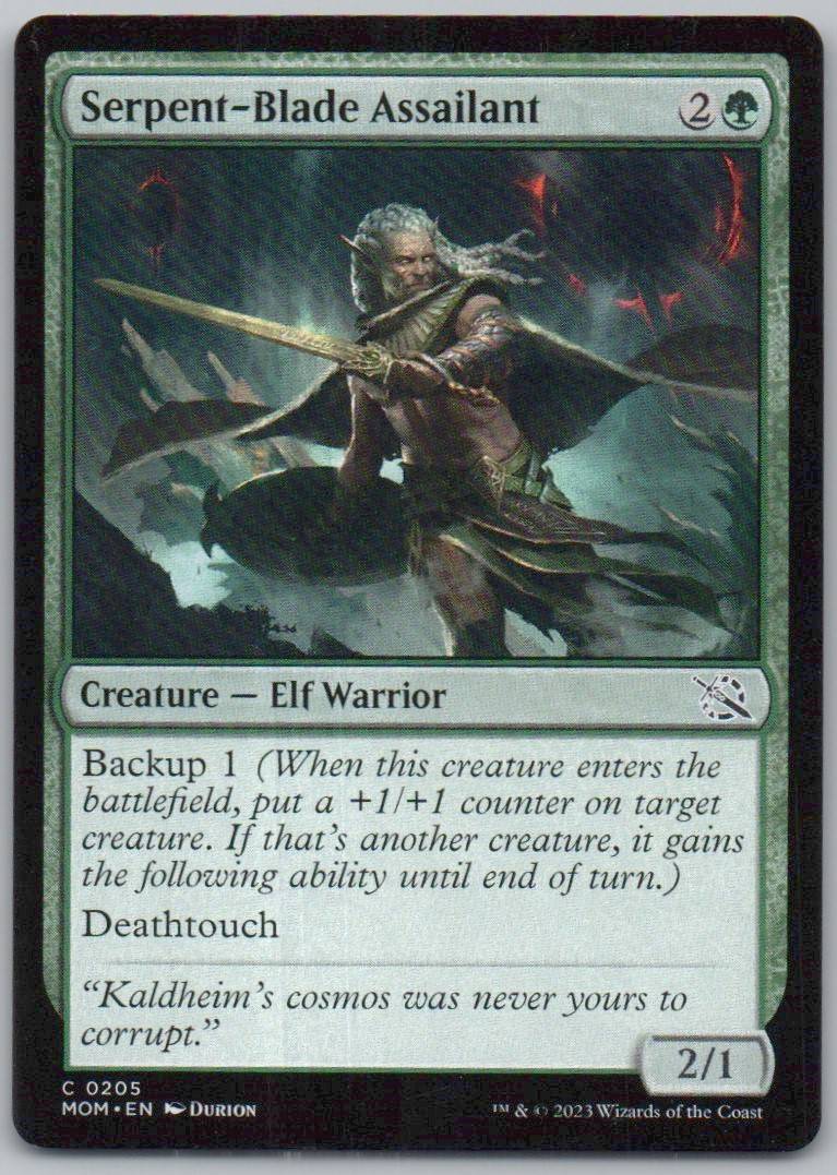 Serpent-Blade Assailant 205 0 Creature Card - March of the Machine