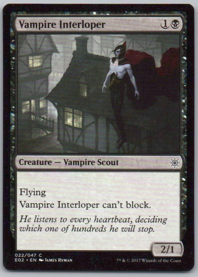 Vampire Interloper 22 Normal Creature Card - Explorers of Ixalan