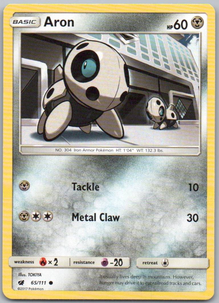 Aron 65 Normal Metal Card - Crimson Invasion