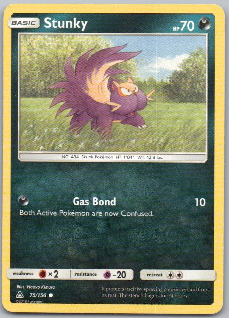 Stunky 75 Normal Darkness Card - Ultra Prism