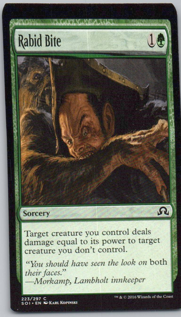 Rabid Bite 223 Normal Sorcery Card - Shadows over Innistrad