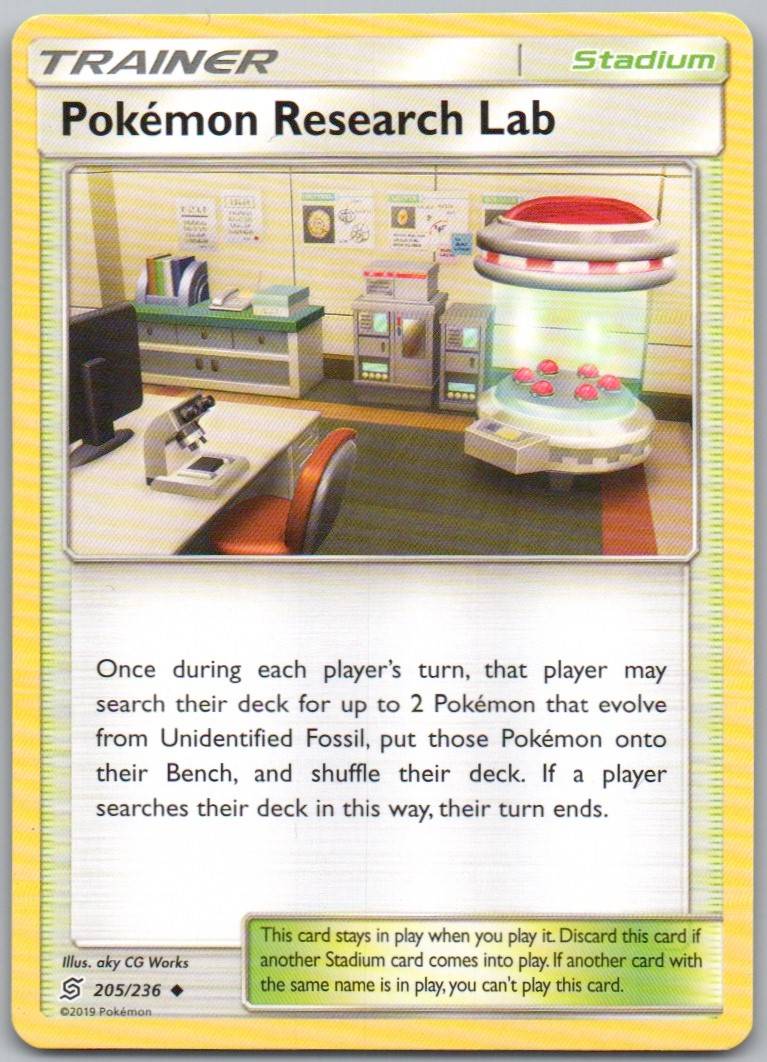 Pokemon Research Lab 205 Normal Trainer Card - Unified Minds