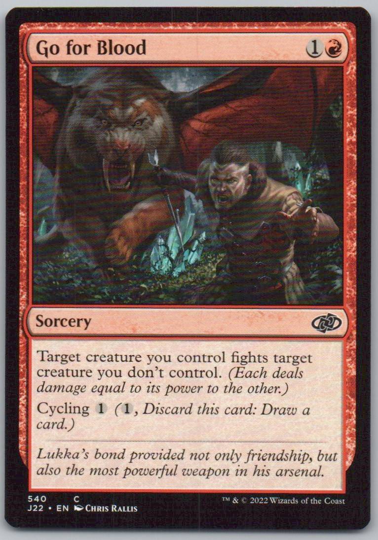 Go for Blood 540 0 Sorcery Card - Jumpstart 2022