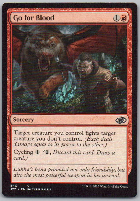 Go for Blood 540 0 Sorcery Card - Jumpstart 2022