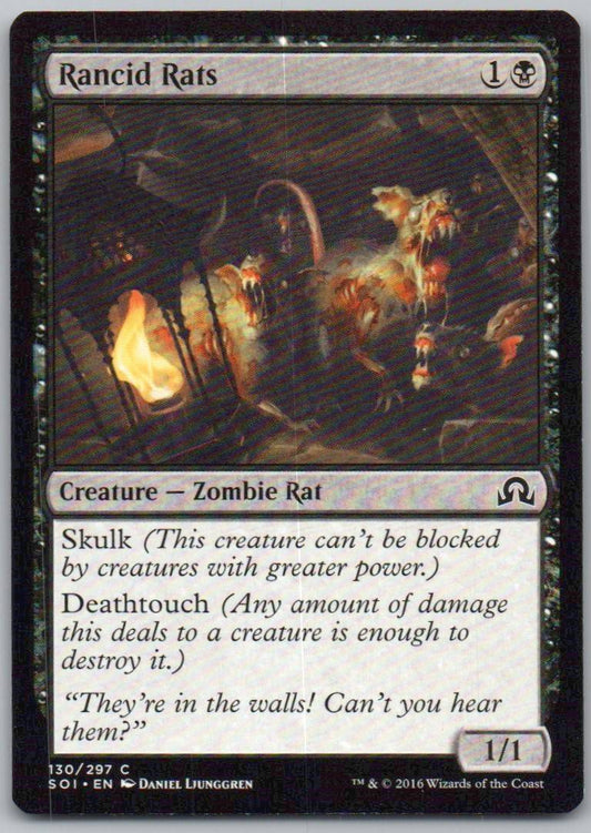 Rancid Rats 130 Normal Creature Card - Shadows over Innistrad