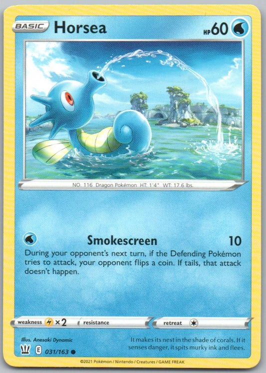 Horsea 031 Normal Water Card - Battle Styles