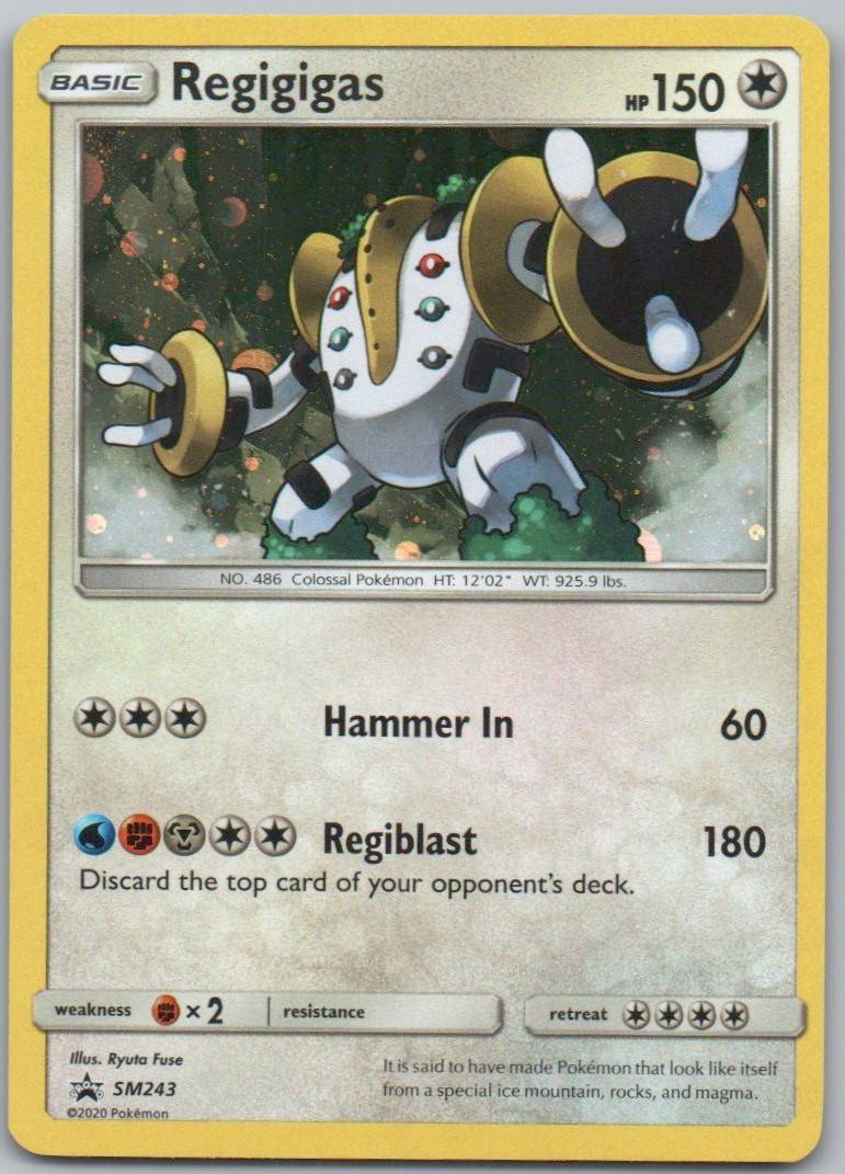 Regigigas SM243 Holo Colorless Card - Sun & Moon Promo