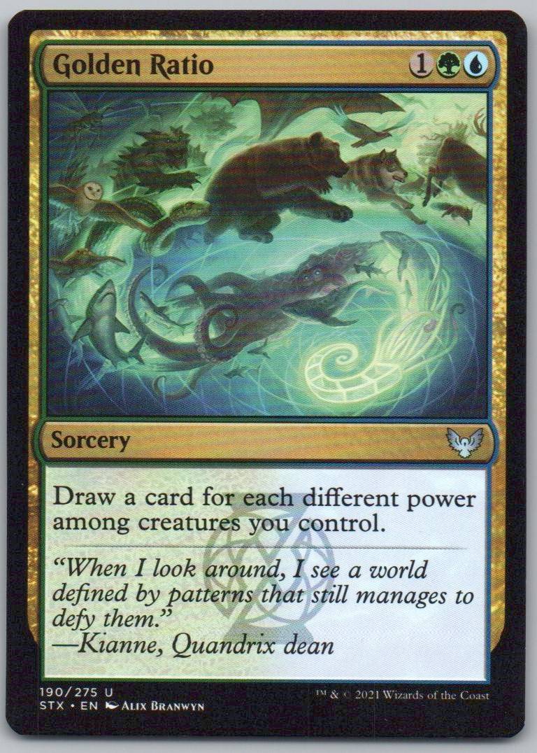 Golden Ratio 190 Normal Sorcery Card - Strixhaven: School of Mages
