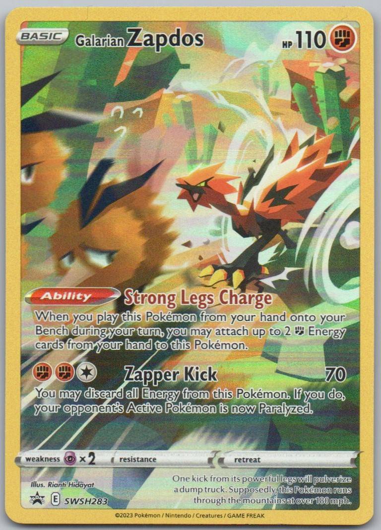 Galarian Zapdos SWSH283 Holo Fighting Card - Sword & Shield Promo