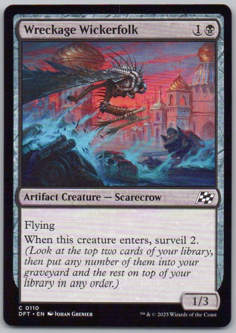 Wreckage Wickerfolk 110 Normal Artifact Card - Aetherdrift
