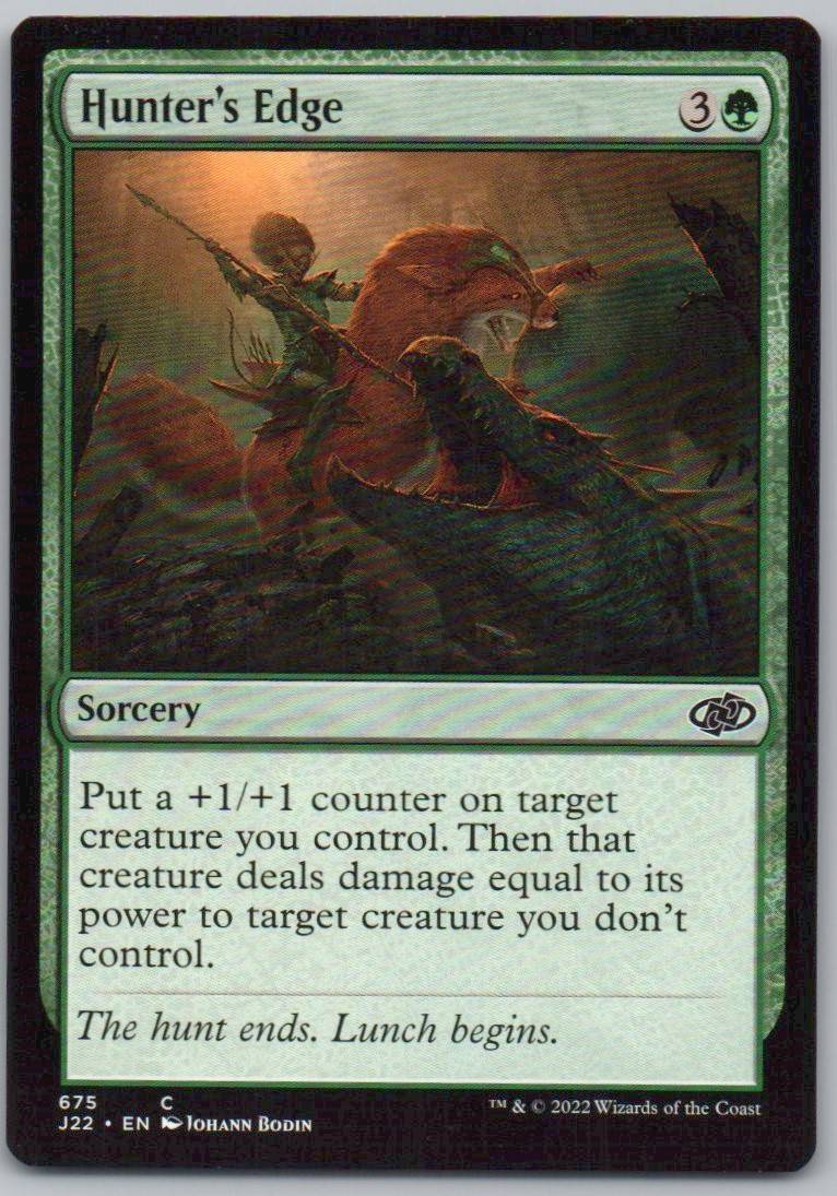 Hunter's Edge 675 0 Sorcery Card - Jumpstart 2022