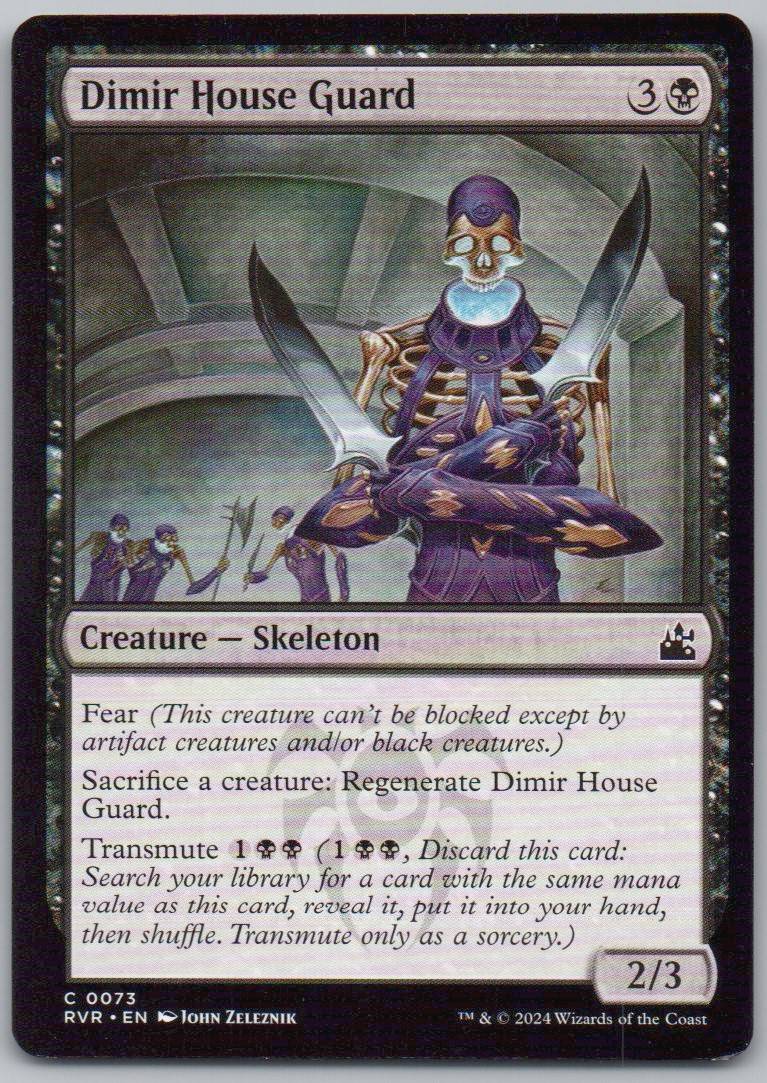 Dimir House Guard 73 Normal Creature Card - Ravnica Remastered