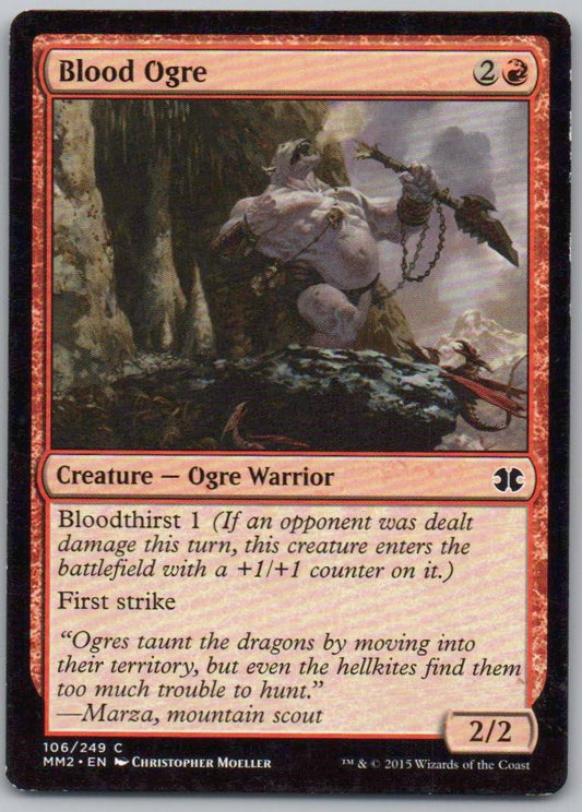 Blood Ogre 106 Normal Creature Card - Modern Masters 2015