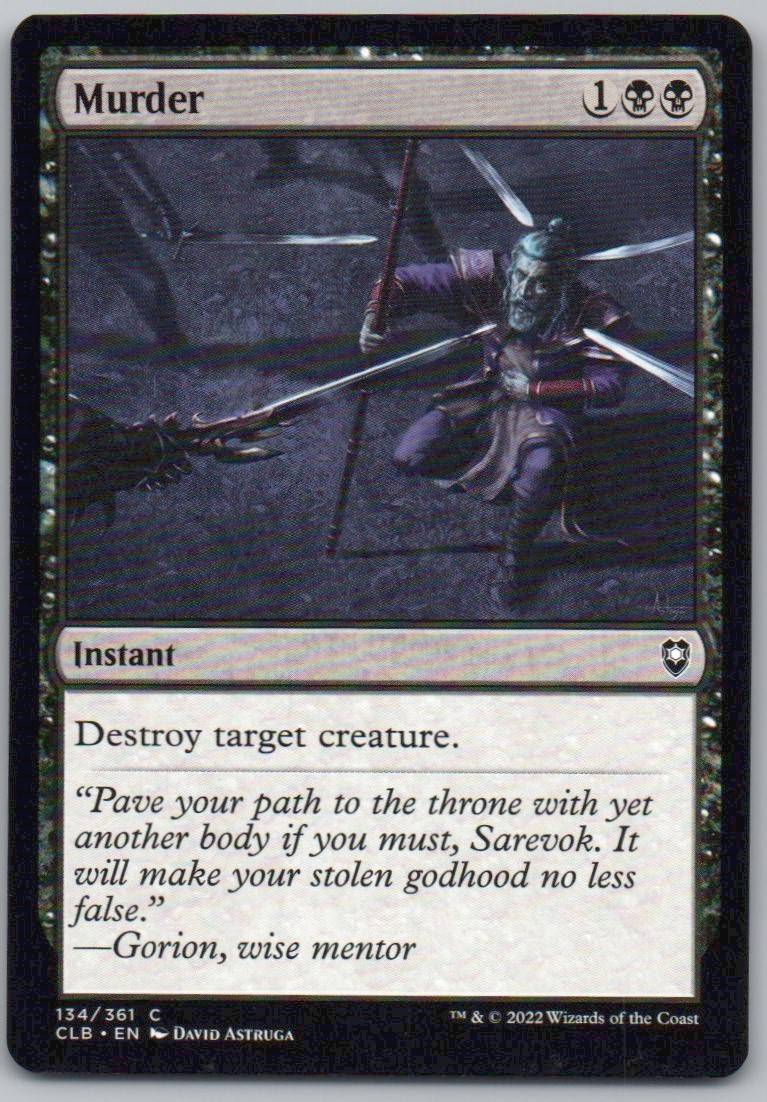Murder 134 Normal Instant Card - Commander Legends: Battle for Baldur's Gate