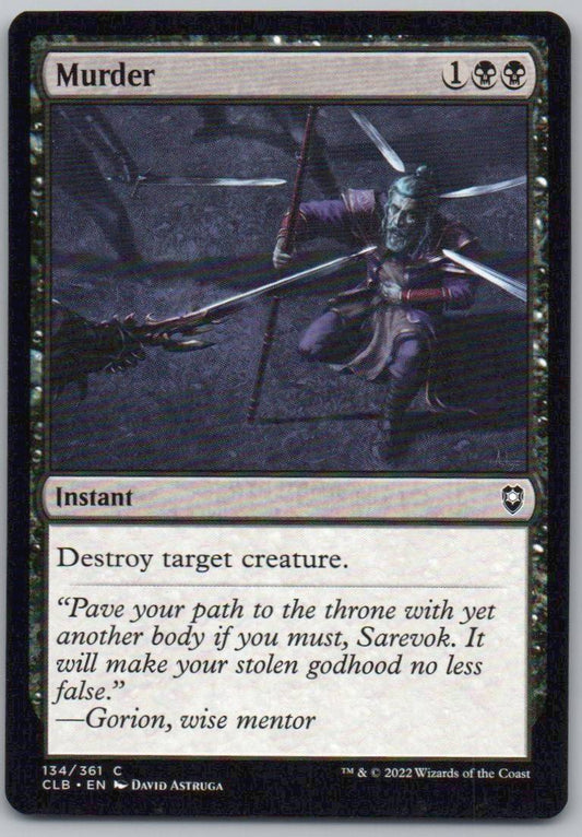 Murder 134 Normal Instant Card - Commander Legends: Battle for Baldur's Gate