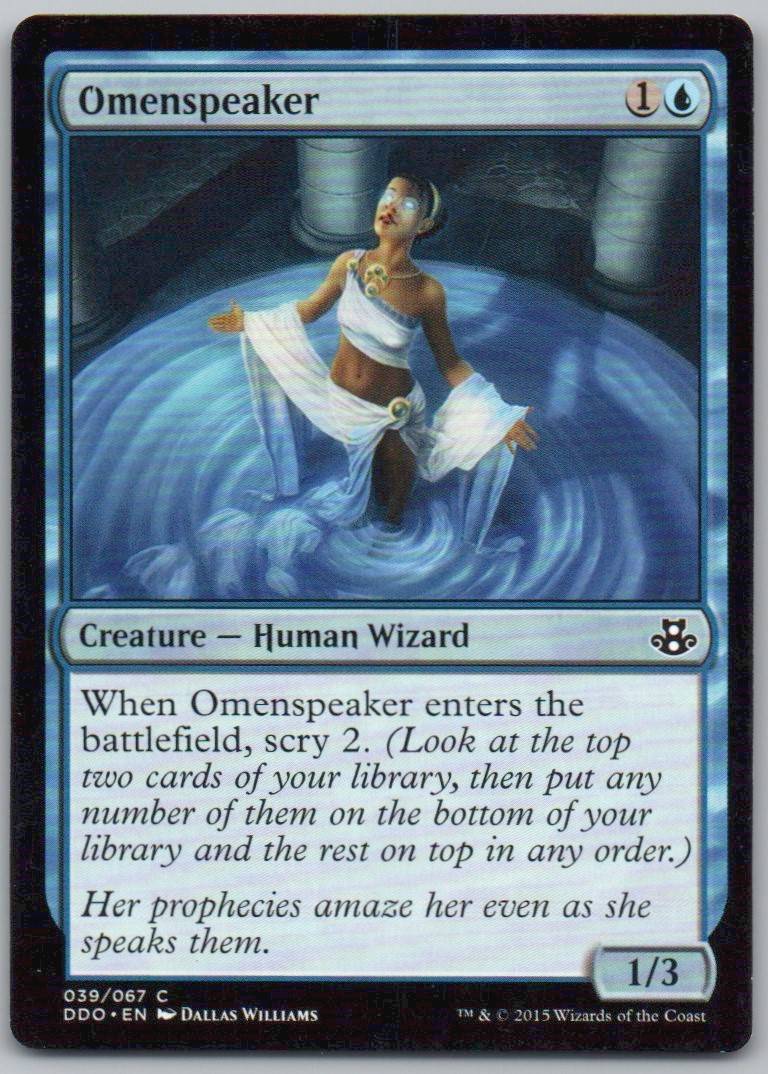 Omenspeaker 39 Normal Creature Card - Duel Decks: Elspeth vs. Kiora