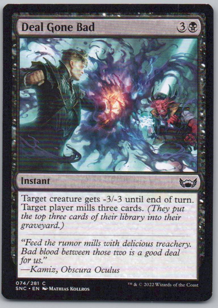 Deal Gone Bad 74 Normal Instant Card - Streets of New Capenna