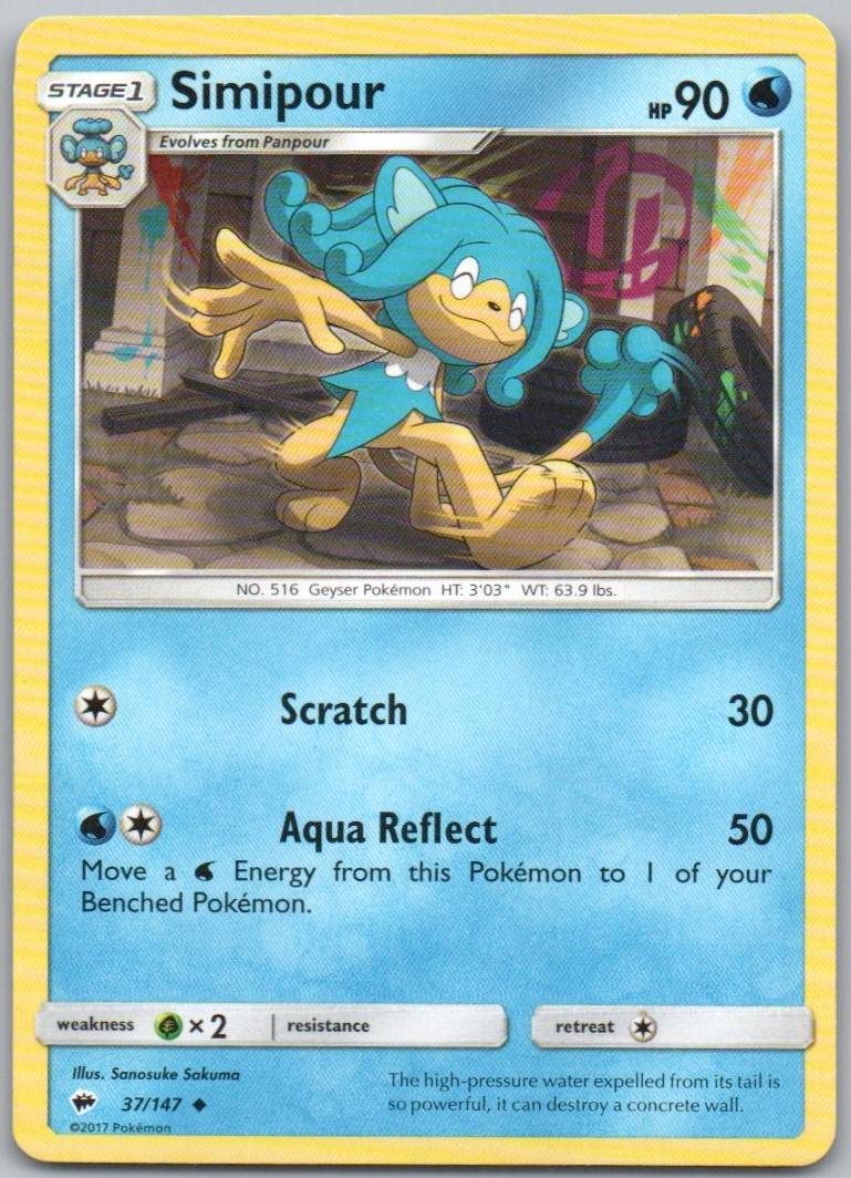 Simipour 37 Normal Water Card - Burning Shadows