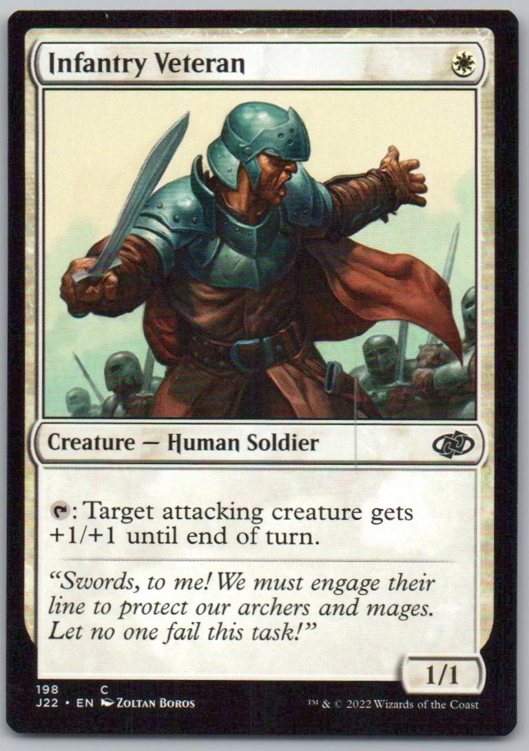 Infantry Veteran 198 0 Creature Card - Jumpstart 2022