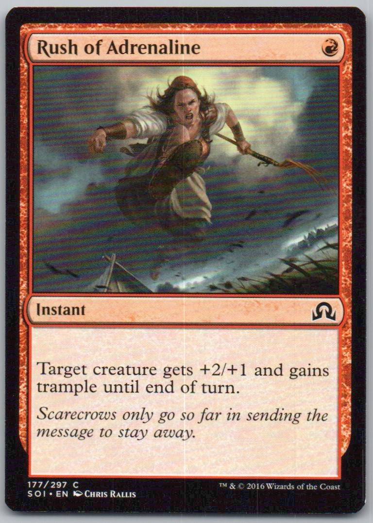 Rush of Adrenaline 177 Normal Instant Card - Shadows over Innistrad