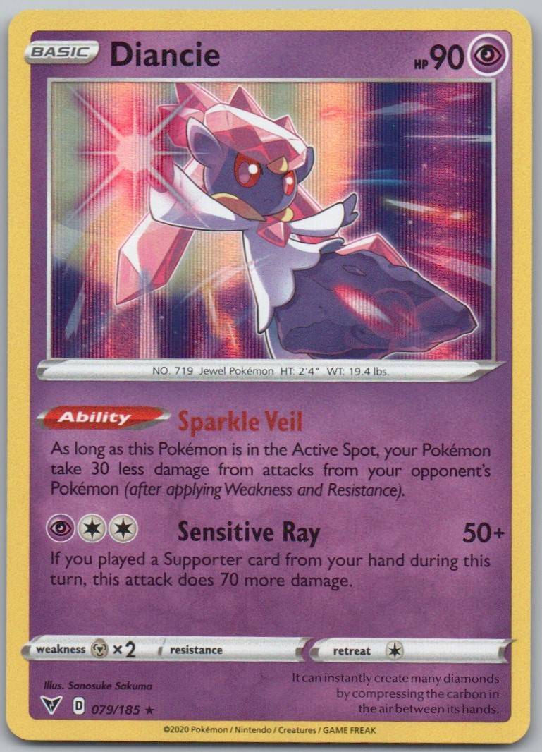 Diancie 079 Holo Psychic Card - Vivid Voltage