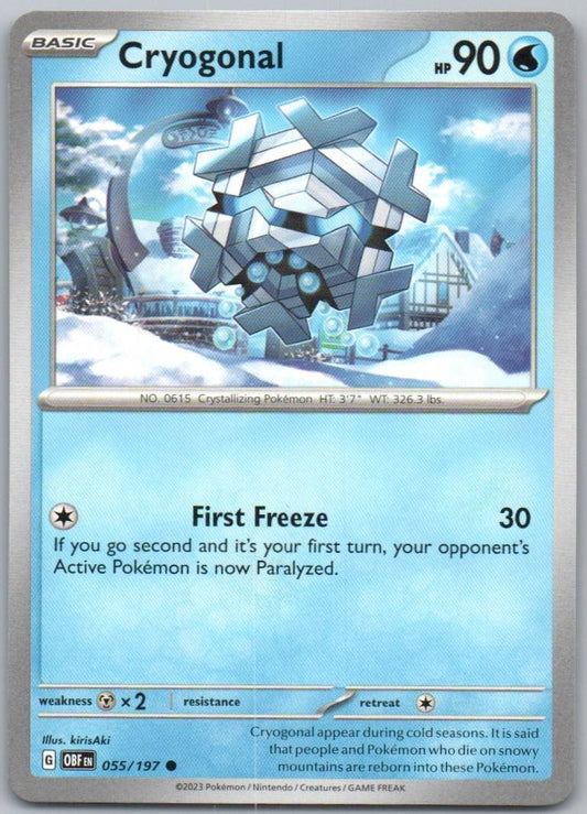 Cryogonal 055 Normal Water Card - Obsidian Flames