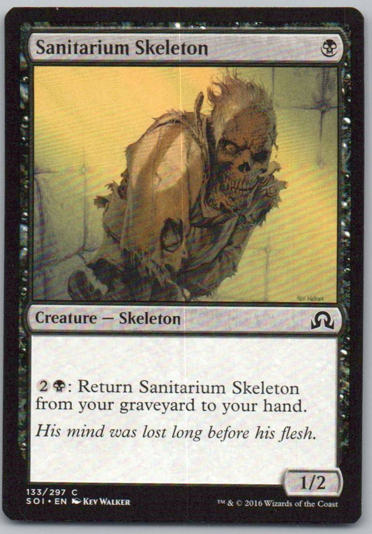 Sanitarium Skeleton 133 Normal Creature Card - Shadows over Innistrad