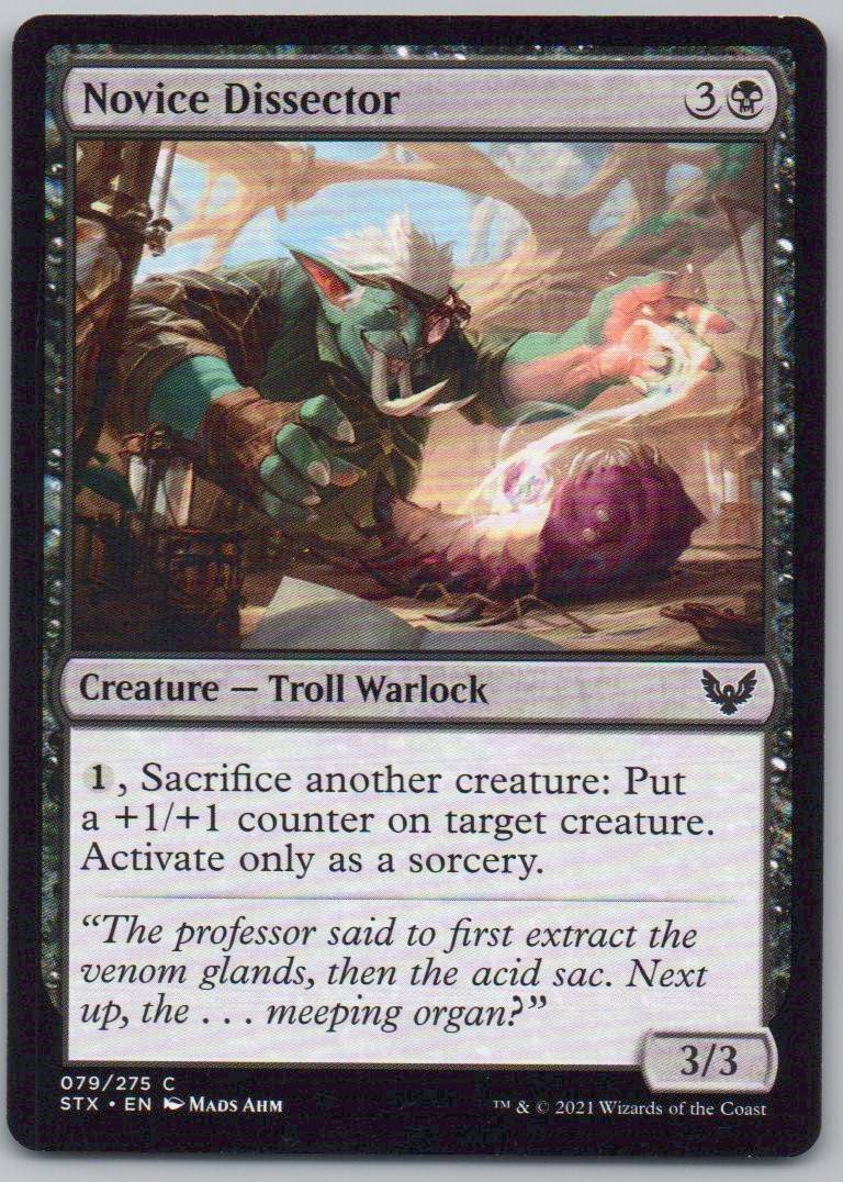 Novice Dissector 79 Normal Creature Card - Strixhaven: School of Mages