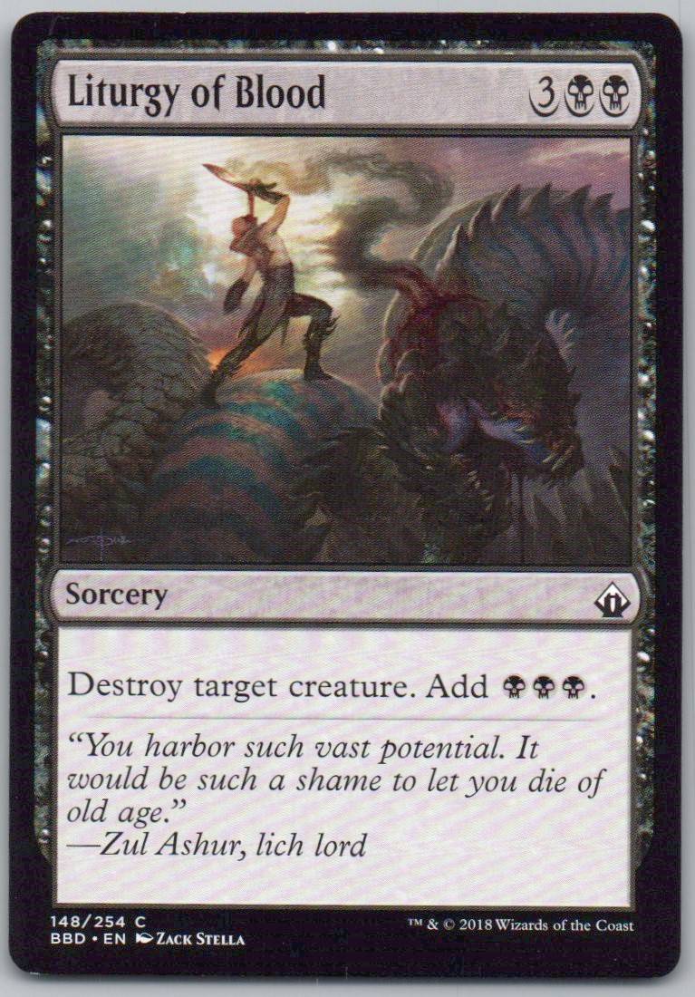 Liturgy of Blood 148 Normal Sorcery Card - Battlebond