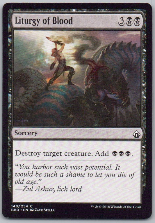 Liturgy of Blood 148 Normal Sorcery Card - Battlebond